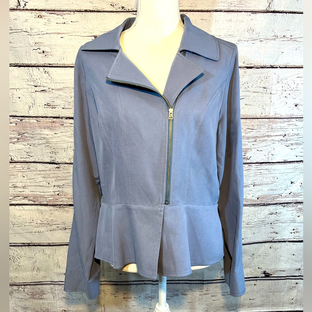 Pendleton Silk Moto Jacket Blue-Medium - image 1